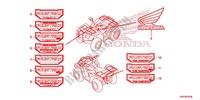 STICKERS for Honda FOURTRAX 420 RANCHER 4X4 Manual Shift RED 2014