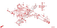 SWINGARM   CHAIN CASE for Honda FOURTRAX 420 RANCHER 4X4 Manual Shift RED 2014