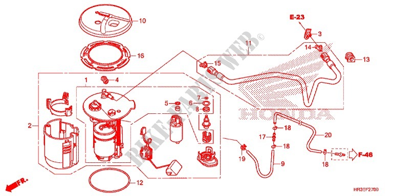 FUEL PUMP for Honda FOURTRAX 420 RANCHER 4X4 Manual Shift 2015
