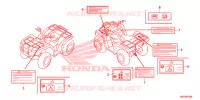 CAUTION LABEL (1) for Honda FOURTRAX 420 RANCHER 2X4 BASE 2014