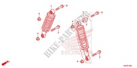 FRONT SHOCK ABSORBER for Honda FOURTRAX 500 FOREMAN 4X4 Electric Shift, Power Steering Red 2014