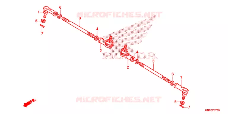 TIE ROD Honda ATV 680 FOURTRAX 2015  TRX680FAF