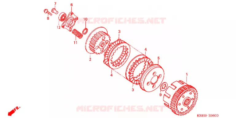 CLUTCH Honda MOTO 125 XR 2011  XR125LEKB