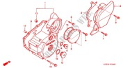 LEFT CRANKCASE COVER   ALTERNATOR (2) for Honda XR 250 2001