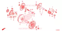 VARIATOR   KICK STARTER SPINDLE for Honda ELITE 125 2014