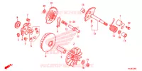 VARIATOR   KICK STARTER SPINDLE for Honda ELITE 125 2014