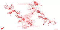 INDICATOR (2) for Honda CBR 500 R TRICOLOR 2015