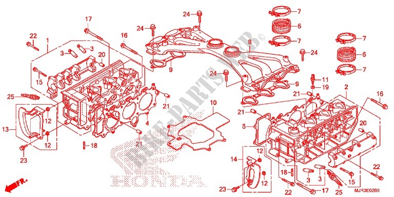 CYLINDER   HEAD for Honda GOLD WING 1800 F6C 2015