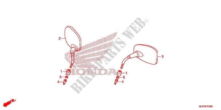MIRROR for Honda GOLD WING 1800 F6C 2015