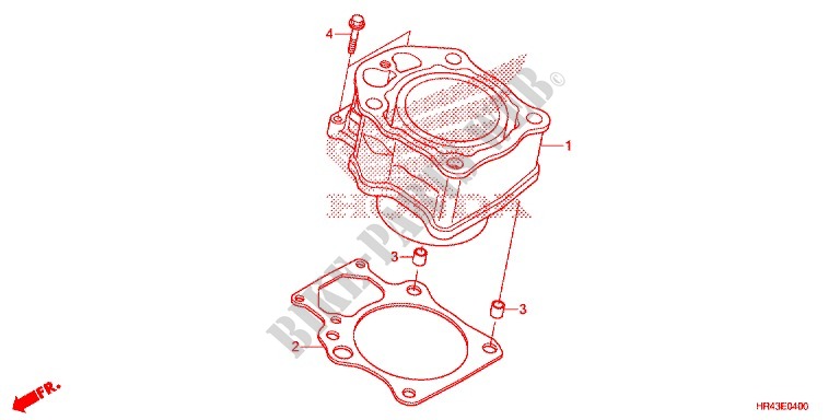 CYLINDER for Honda FOURTRAX 500 FOREMAN 4X4 Electric Shift 2015