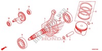 CRANKSHAFT for Honda FOURTRAX 500 FOREMAN RUBICON RED 2015