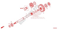 FINAL SHAFT for Honda FOURTRAX 500 FOREMAN RUBICON RED 2015