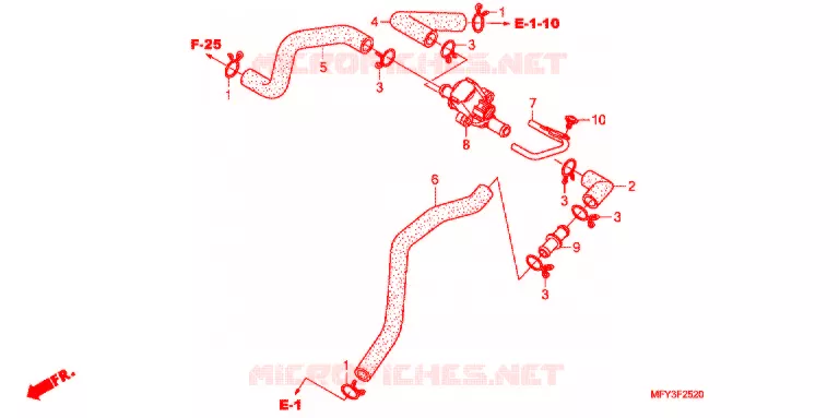 AIR INJECTION CONTROL VALVE Honda MOTO 1300 VT 2012  VT1300CRAC