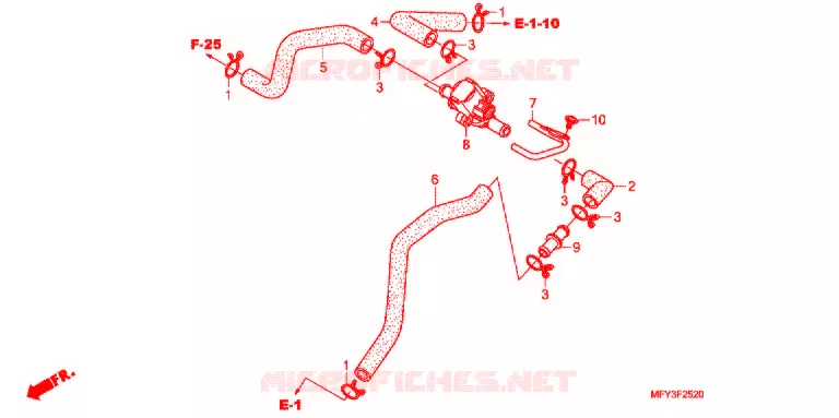 AIR INJECTION CONTROL VALVE Honda MOTO 1300 VT 2012  VT1300CRAC