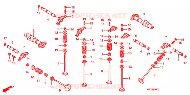 CAMSHAFT Honda MOTO 1300 VT 2012  VT1300CRC