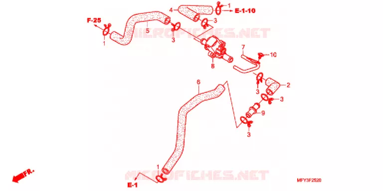 AIR INJECTION CONTROL VALVE Honda MOTO 1300 VT 2012  VT1300CSAC