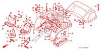 REAR FENDER (TRX200) for Honda FOURTRAX 200 1991