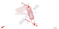 REAR SHOCK ABSORBER (2) for Honda CBR 125 WHITE 2014