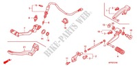 MAIN STAND   BRAKE PEDAL for Honda CB 1300 ABS, TETE DE FOURCHE 2012
