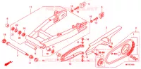 SWINGARM   CHAIN CASE for Honda CB 1300 SUPER FOUR 2009