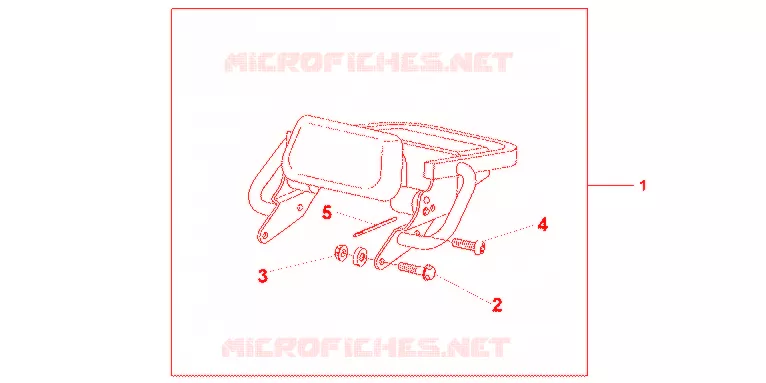 LUGGAGE RACK Honda MOTO 1300 CB 2009  CB13009