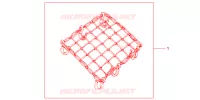 RUBBER NET BLACK for Honda CB 1300 SUPER FOUR BLANC 2008