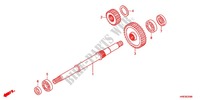 FINAL SHAFT for Honda FOURTRAX 500 FOREMAN 4X4 RED 2013