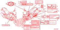 CAUTION LABEL (1) for Honda CB 500 X ABS 2015