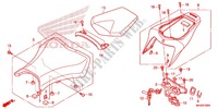 SEAT for Honda CBR 1000 RR FIREBLADE CABS TRICOLORE 2015