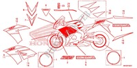 STICKERS (2) for Honda CBR 1000 RR FIREBLADE CABS TRICOLORE 2015