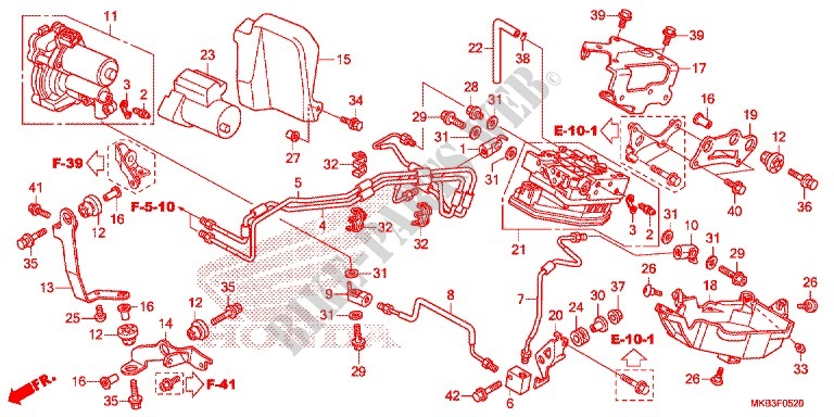 FRONT ABS UNIT for Honda CBR 1000 RR CABS TRICOLOR 2015