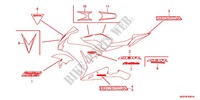 STICKERS (CBR1000RRD/E/RAD/E) for Honda CBR 1000 RR FIREBLADE BRANCO 2014