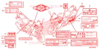 CAUTION LABEL (1) for Honda CBR 500 R ABS TRICOLOR 2015