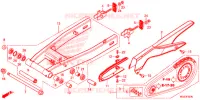 SWINGARM   CHAIN CASE for Honda CBR 500 R ABS TRICOLOR 2015