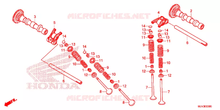 CAMSHAFT Honda MOTO 500 CBR 2015  CBR500RAF