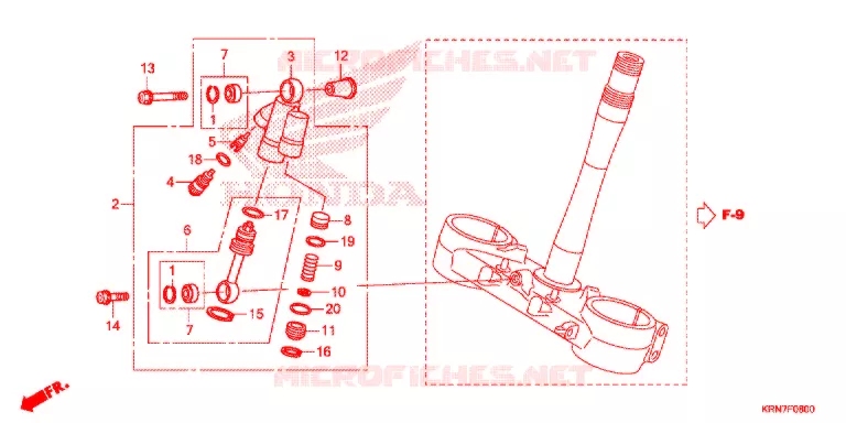 STEERING DAMPER Honda MOTO 250 CRF 2017  CRF250RG