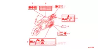 CAUTION LABEL (1) for Honda CBR 250 R ABS BLACK 2012