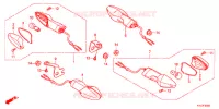 INDICATOR (2) for Honda CBR 250 R ABS BLACK 2012