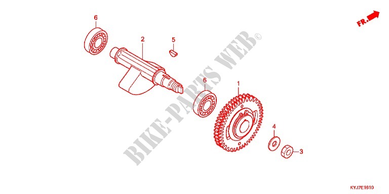 BALANCER SHAFT for Honda CBR 250 R NOIRE 2011