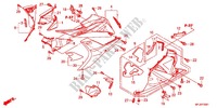 LOWER COWL (G.) for Honda CBR 600 R ABS VERMELHO 2013
