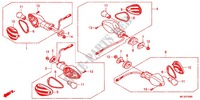 INDICATOR (2) for Honda CBR 600 R ABS RED 2012