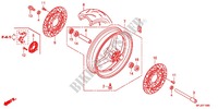 FRONT WHEEL for Honda CBR 600 R ABS NOIRE 2012