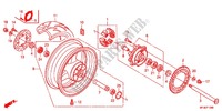 REAR WHEEL for Honda CBR 600 R ABS NOIRE 2012