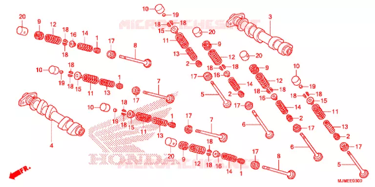 CAMSHAFT - VALVE (AVANT) Honda MOTO 800 CROSSRUNNER 2017  VFR800XF