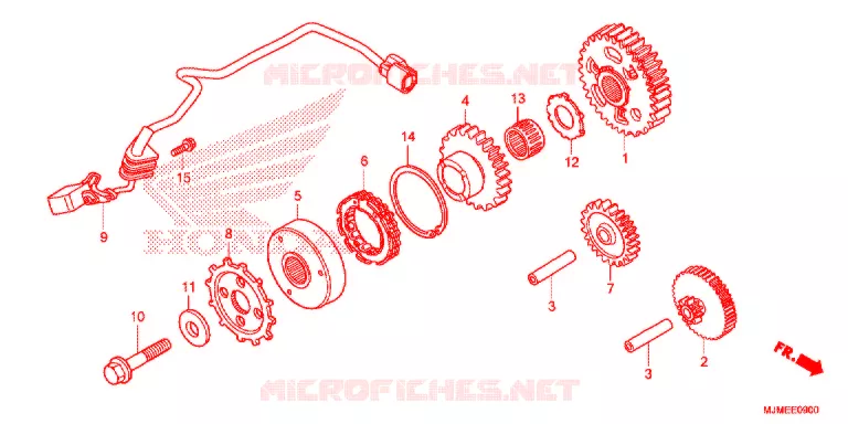 STARTER MOTOR CLUTCH Honda MOTO 800 CROSSRUNNER 2015  VFR800XF