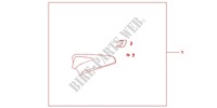 PILLION *PRD/PBK* for Honda CB 1000 R ABS 2010