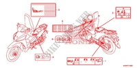 CAUTION LABEL (1) for Honda WAVE 110 disque frein avant 2012
