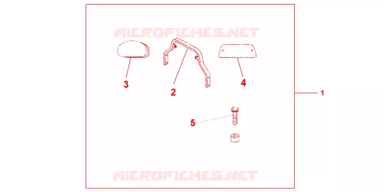 BACK REST LOW Honda MOTO 750 VT 2002  VT750DC2