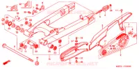 SWINGARM   CHAIN CASE for Honda XL 1000 VARADERO 2003