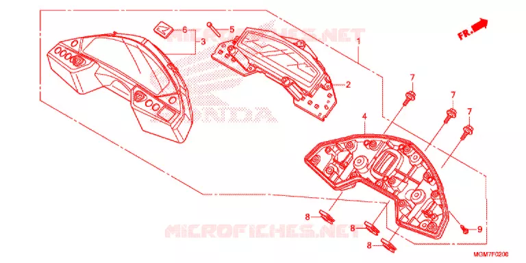 METER Honda MOTO 600 HORNET 2013  CB600FAD